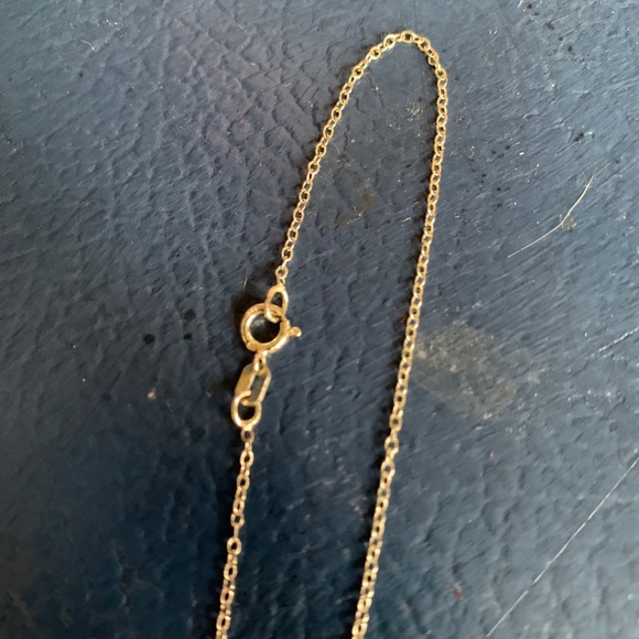 Silver Oval ‘K’ Necklace - Picture 3 of 4